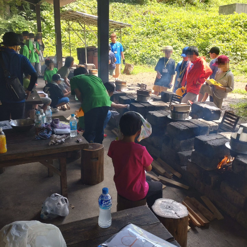 おおさきサマーキャンプ野外炊事