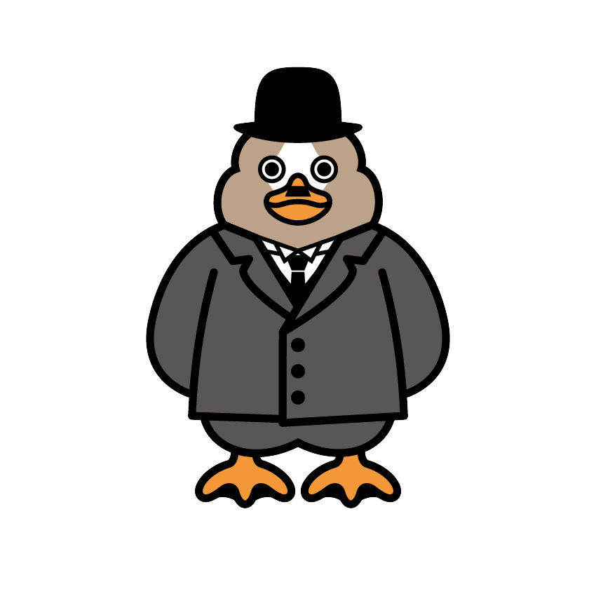 吉野作造に扮したパタ崎さんのイラスト