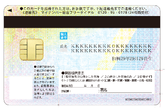 特定在留カード（裏面）