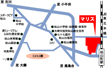 松山駅前ライフシティ「マリス」分譲地位置図