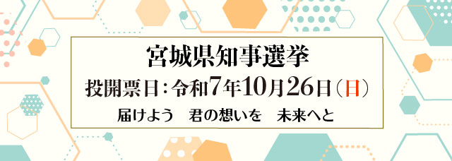 宮城県知事選挙バナー