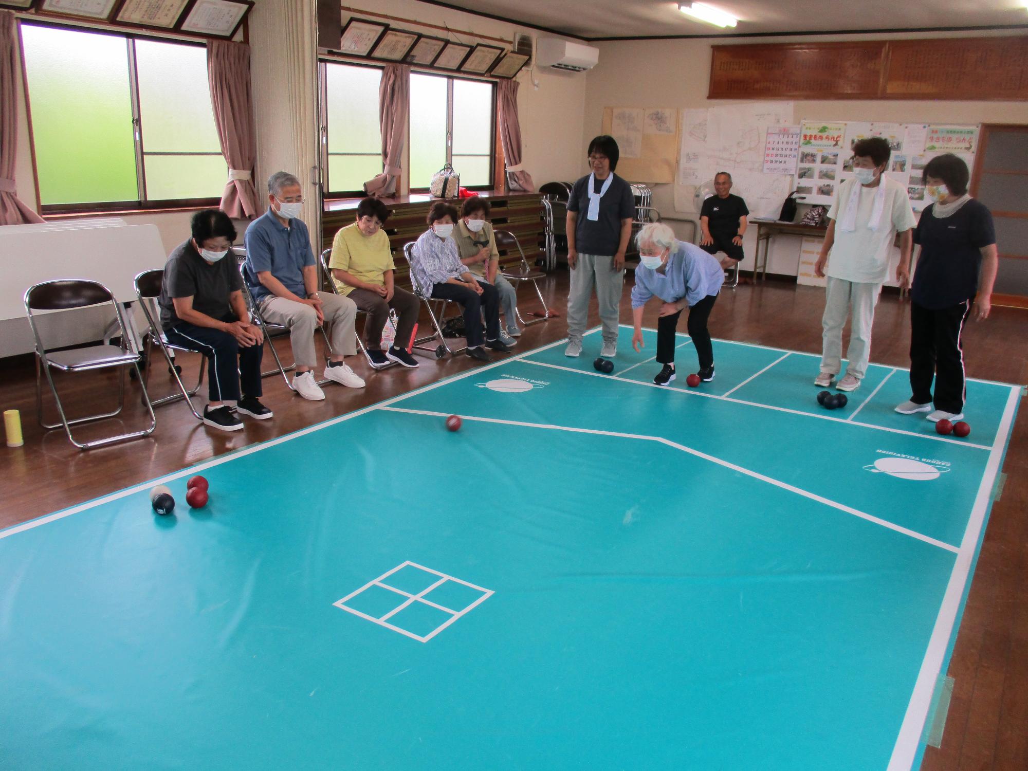 大盛り上がりの長岡針行政区での活動の写真