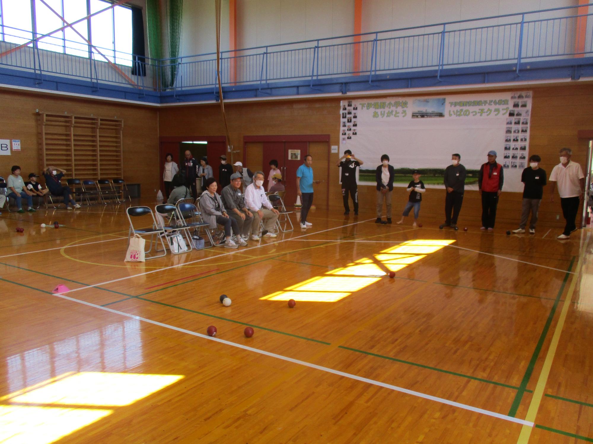 下伊場野水辺の楽校感謝のつどい「ボッチャ交流会」の写真5