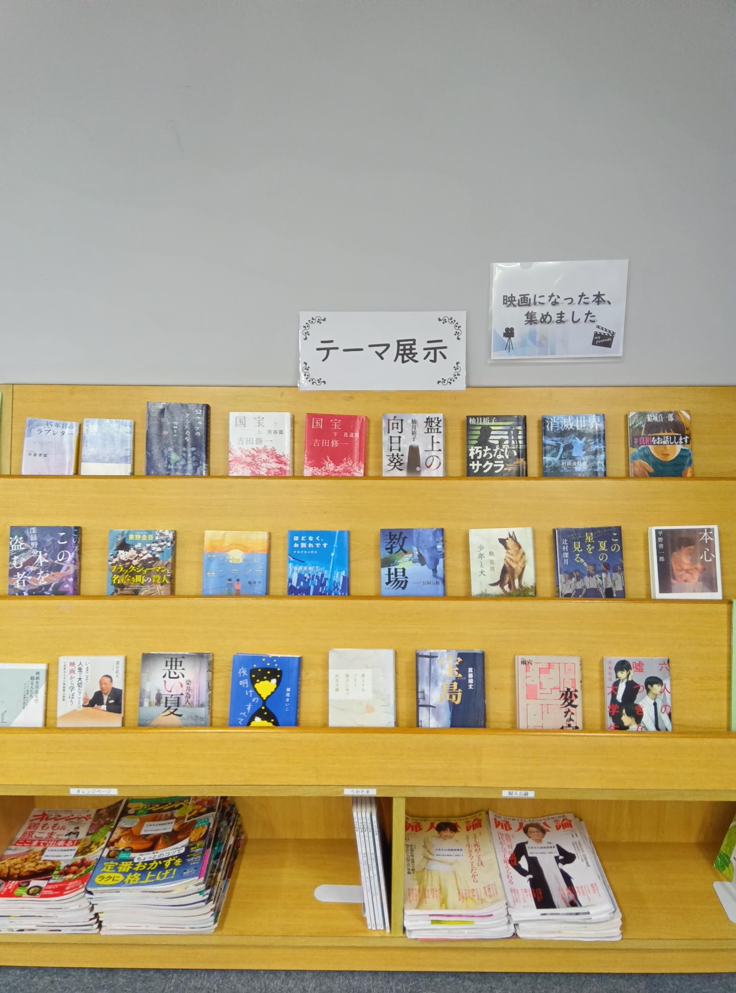 展示コーナー「映画の本」