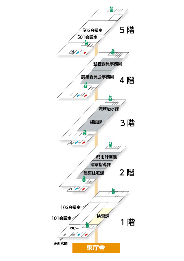 東庁舎レイアウト